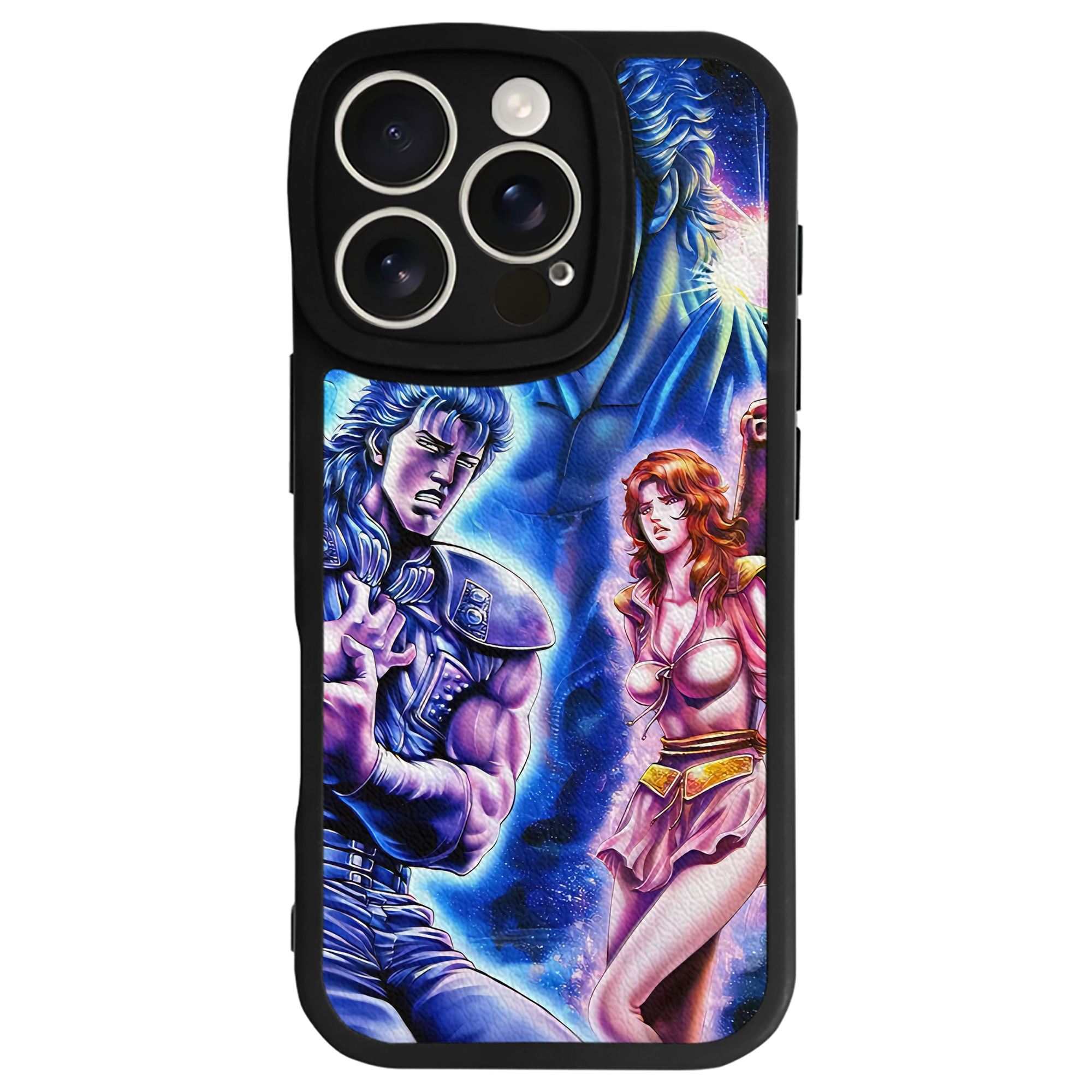 （画像用） 北斗の拳 Fist of the North Star 【iPhone 16シリーズ対応】シリコンスマホケース（レザー調） 材質：シリコン